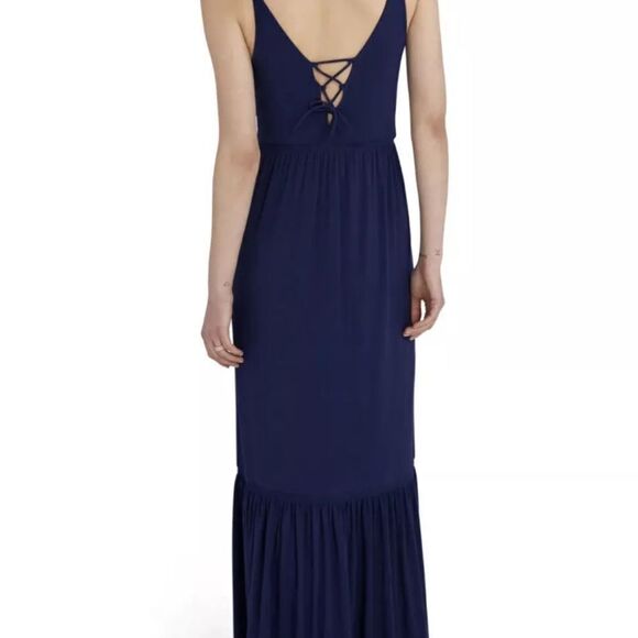 NWT Favorite Daughter The Weekend Blue Maxi Dress in Navy sz M 228$ - Picture 4 of 8